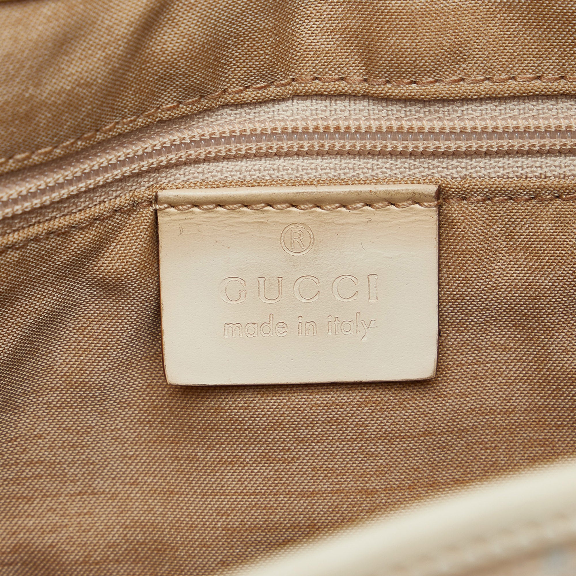 Gucci LOGO Pre-Owned logo plaque baguette bag