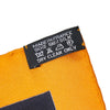 Orange Hermes Sequences Silk Scarf Scarves