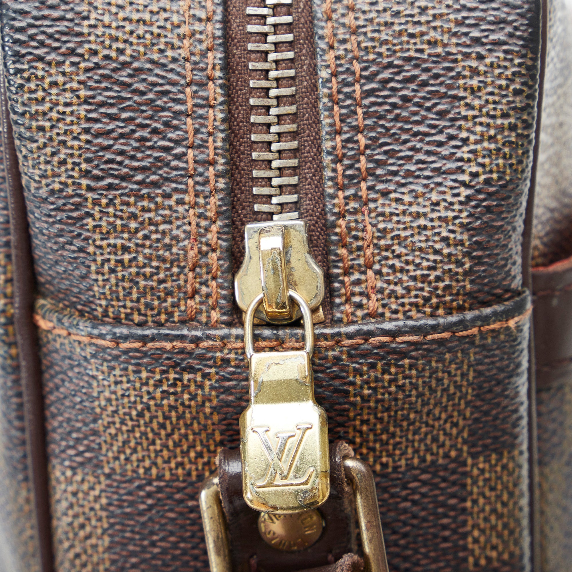 Brown Louis Vuitton Damier Geant Belier Crossbody Bag