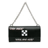 Black Off White Jitney Quote Wallet on Chain Baguette - Designer Revival