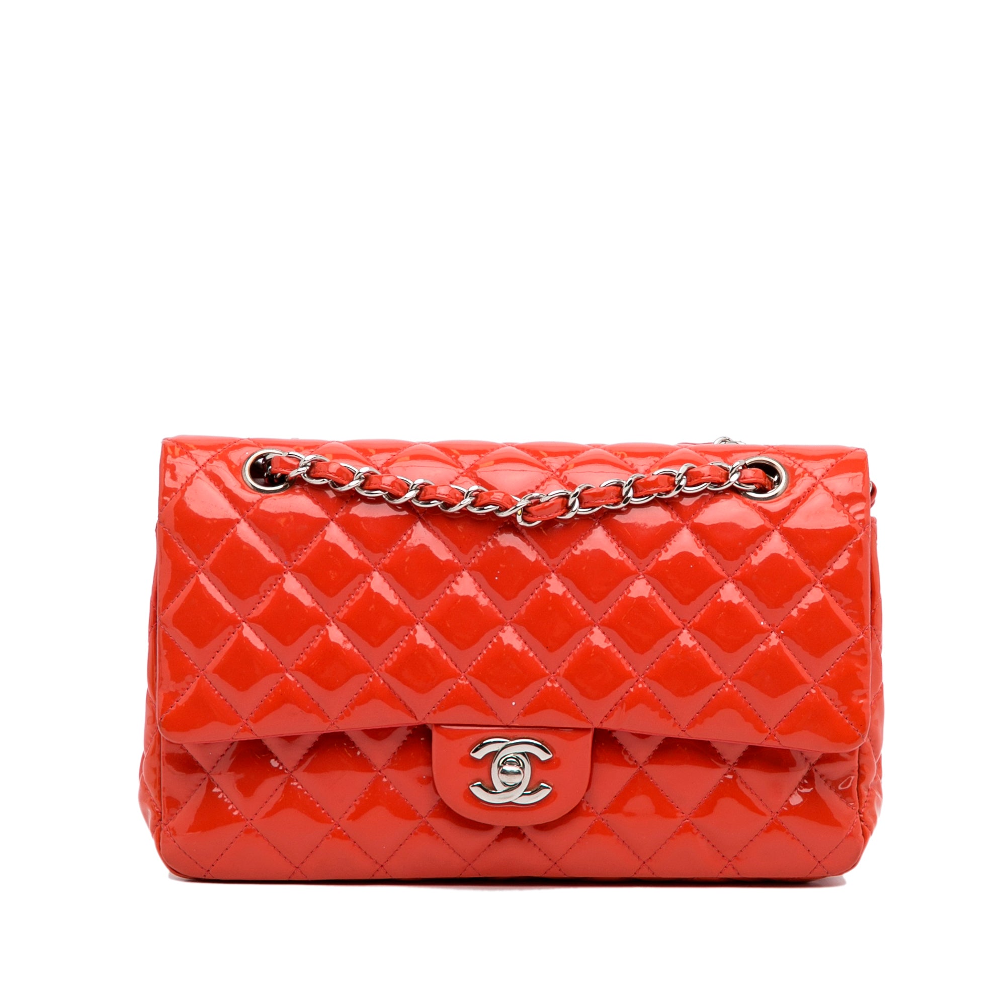 Chanel Matelassé Orange Leather Wallet (Pre-Owned)