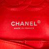 Orange Chanel Medium Classic Patent Double Flap Bag