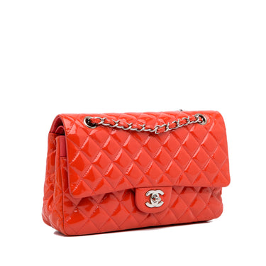 1990s Chanel Burnt Orange Quilted Lambskin Small Double Sided Classic Flap  Bag