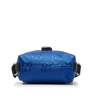 Blue Gucci GG Econyl Off The Grid Messenger Bag - Designer Revival
