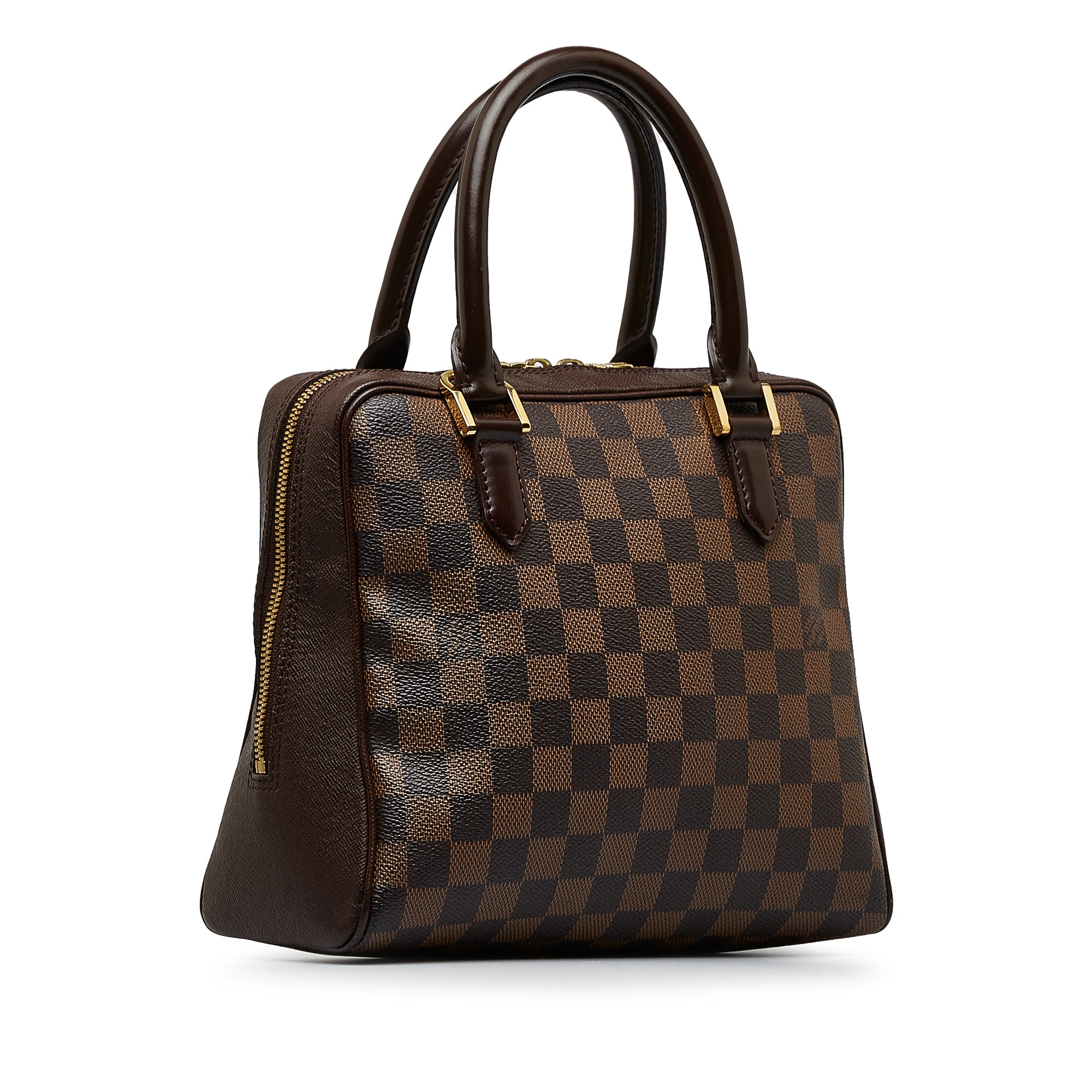 Louis Vuitton Vintage Trousse Make-Up in Damier Ebene Canvas with Grained  Calfskin Trim GHW
