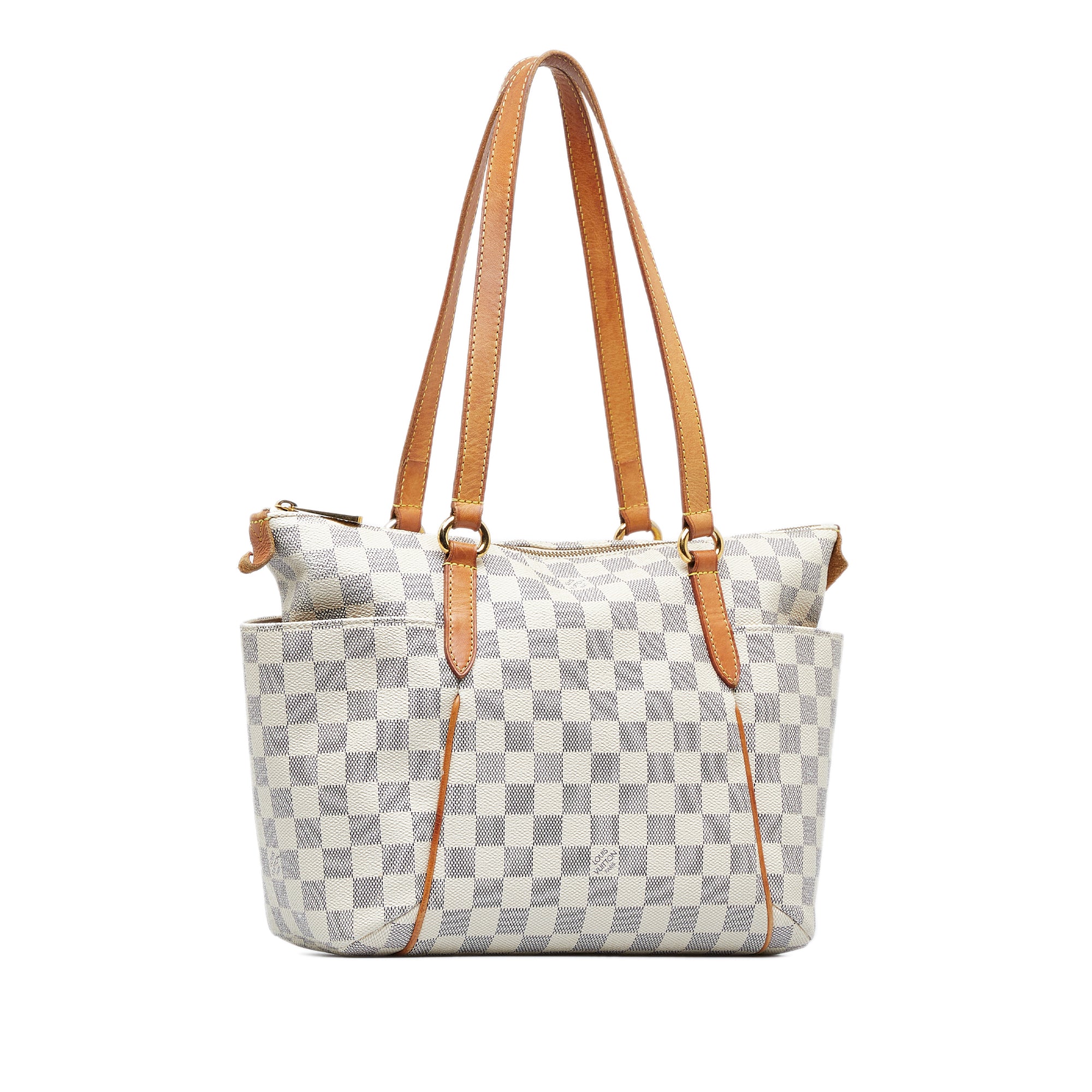 Louis Vuitton Damier Azur Delightful PM Shoulder Bag N41447 White PVC