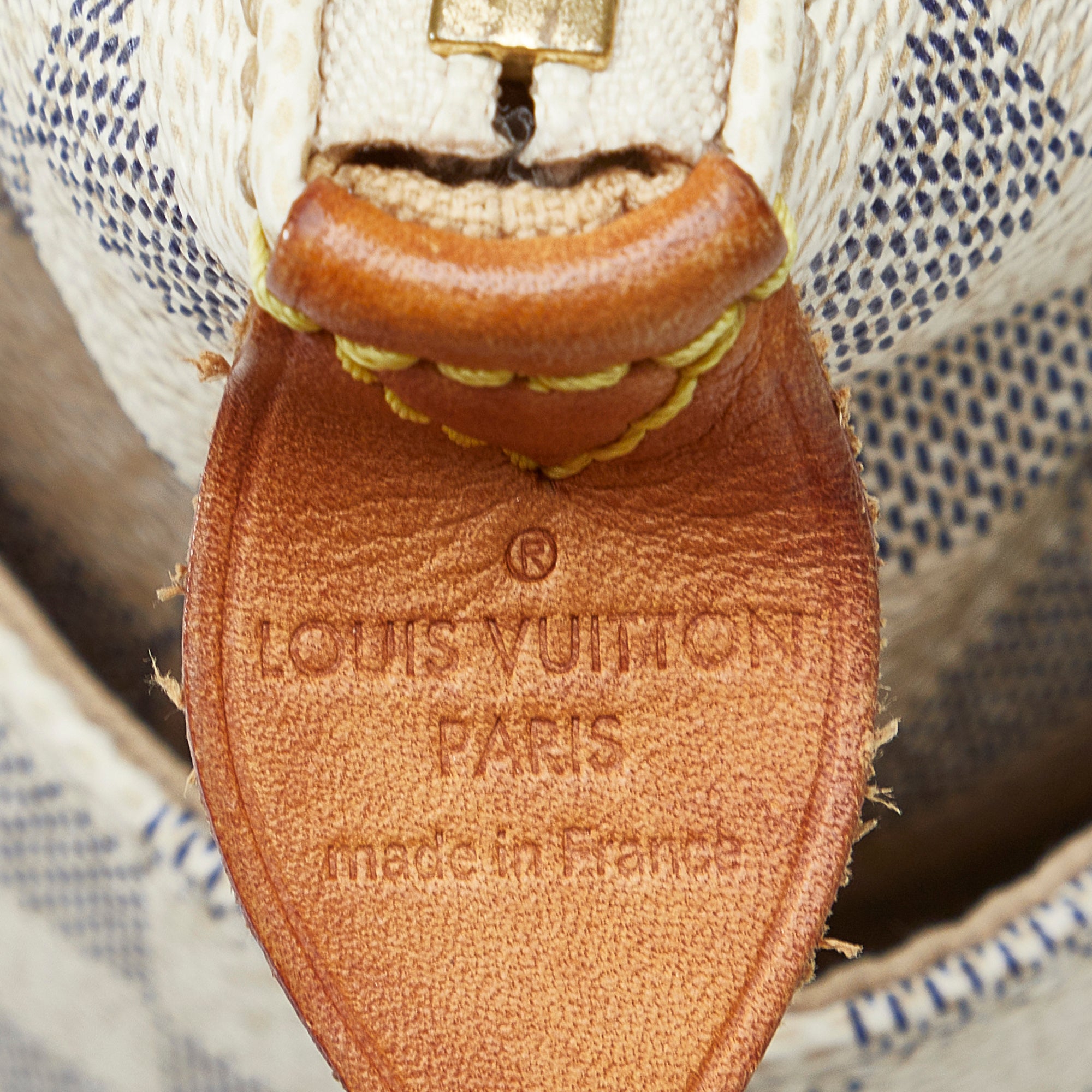 Louis Vuitton Totally Pm Zip 870953 White Damier Azur Canvas Tote, Louis  Vuitton