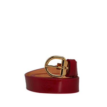 Red Louis Vuitton Monogram Vernis Belt - Designer Revival