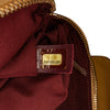 Gold Chanel Mini CC Flap Chevron Leather Crossbody Bag