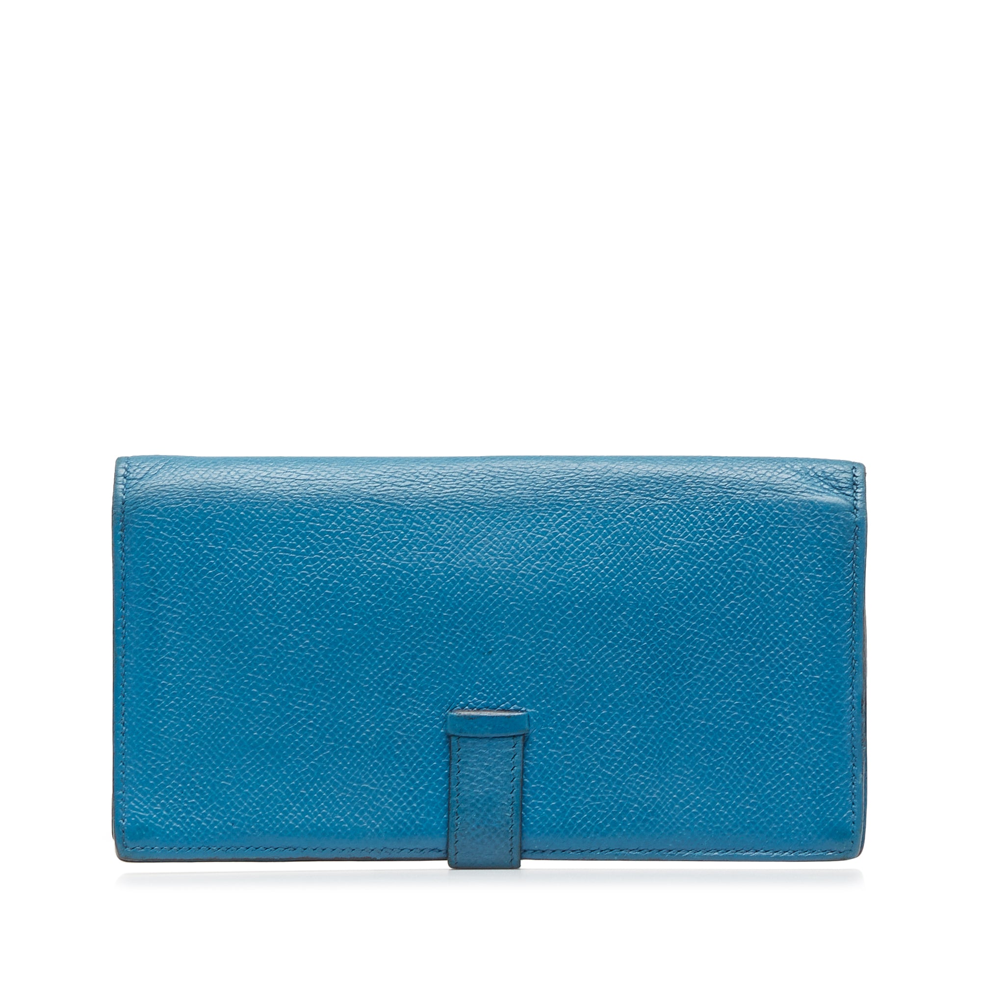 Blue Hermes Epsom Bearn Wallet - Atelier-lumieresShops Revival
