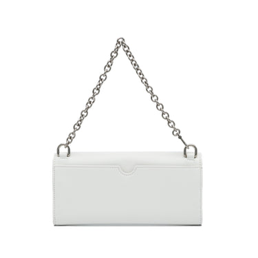 White Off White Jitney Quote Wallet on Chain Baguette - Designer Revival