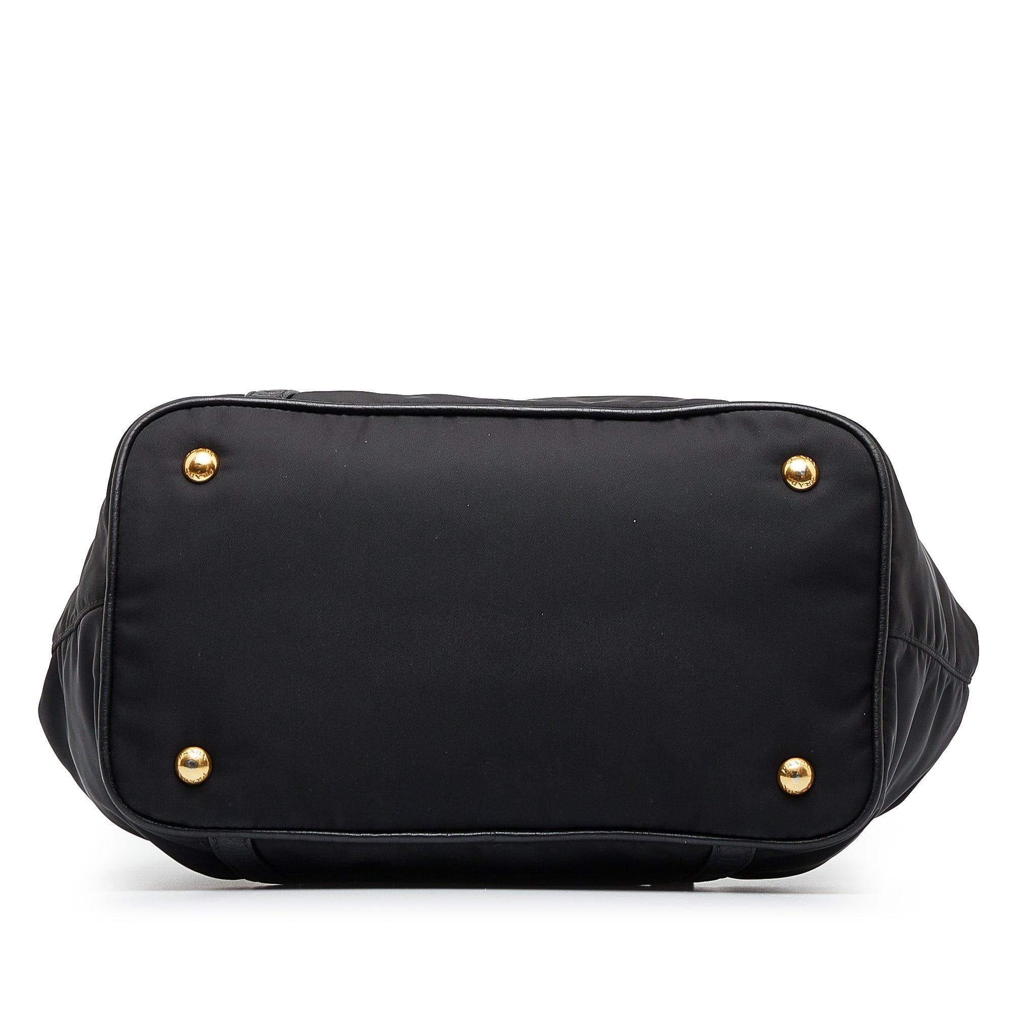 Prada Black Tessuto Nylon Leather Two-Way Satchel Handbag – Queen Bee of  Beverly Hills