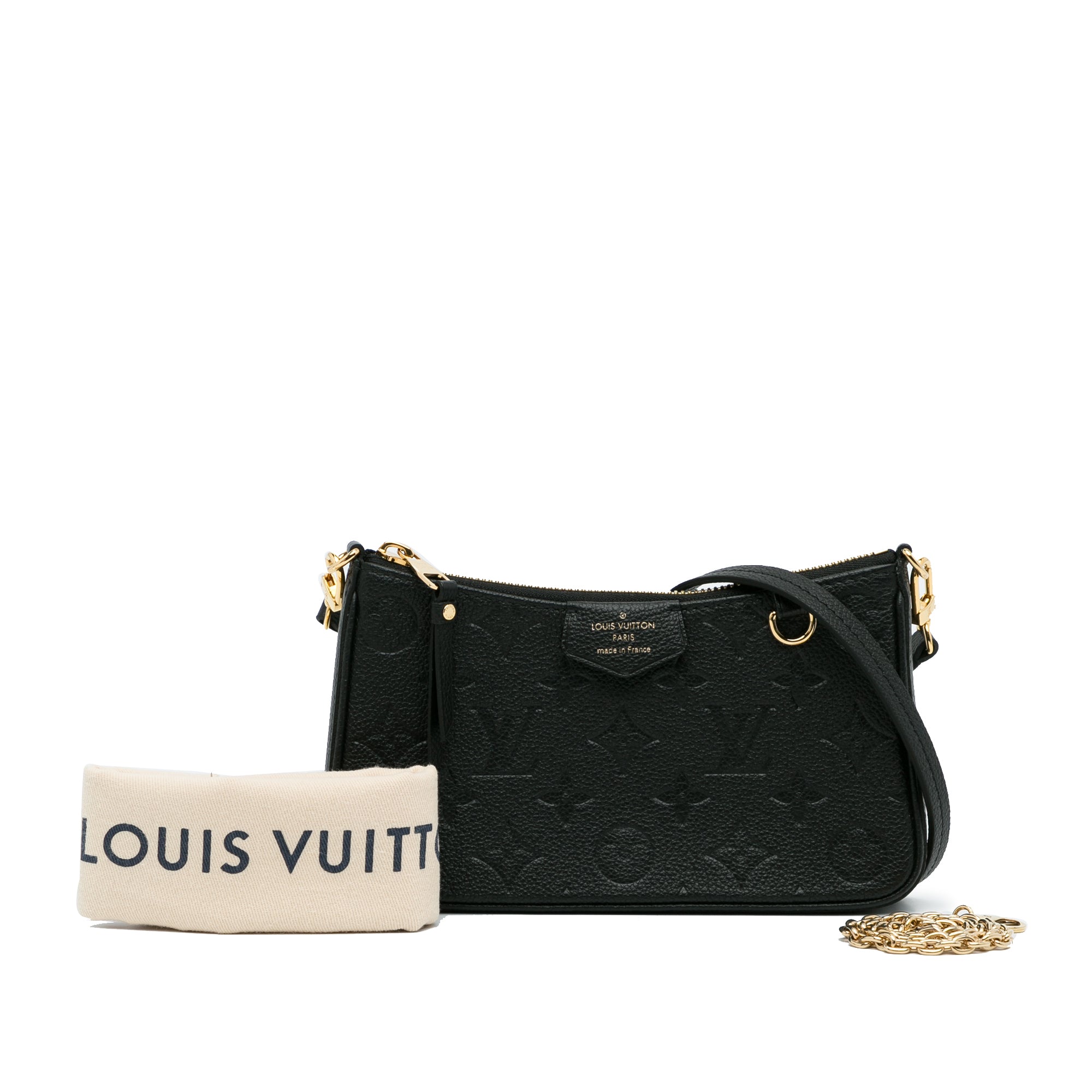 Black Louis Vuitton Monogram Empreinte Easy Pouch Crossbody Bag
