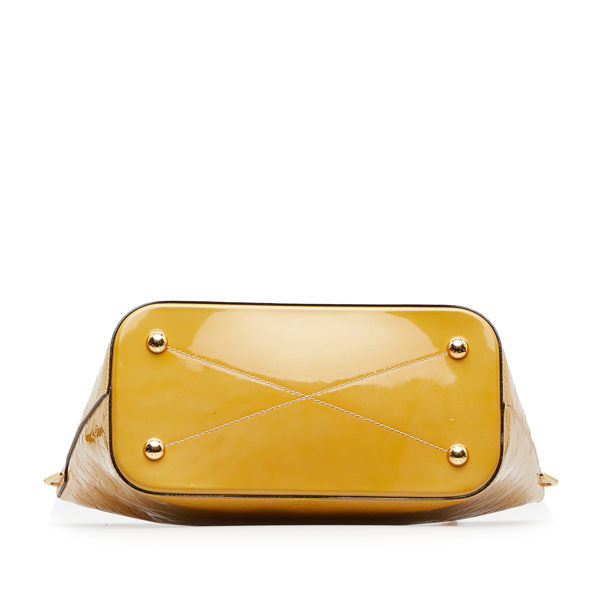 Yellow Louis Vuitton Monogram Vernis Montebello MM Satchel – Designer  Revival