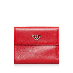 Prada triangle-logo leather shoulder bag Red, RvceShops Revival, Luxury  Consignment