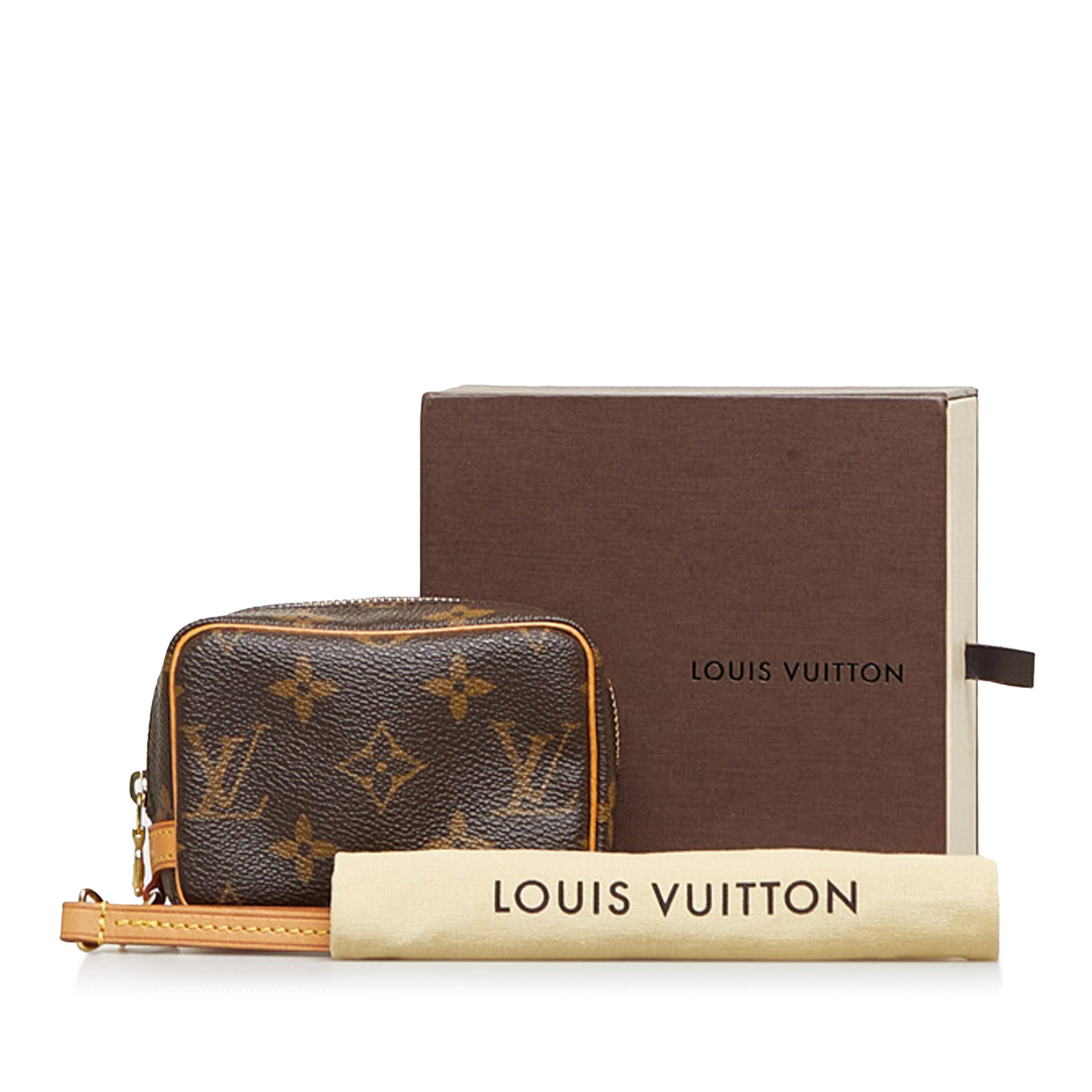 Auth Louis Vuitton Monogram Trousse Wapity Pouch Camera Case