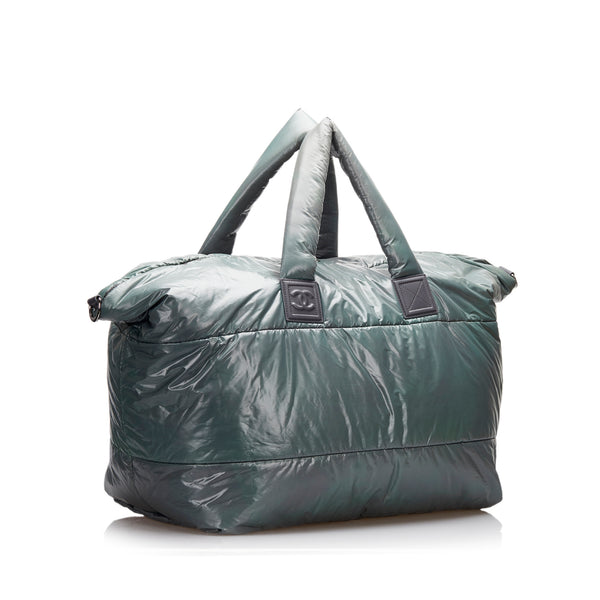 Green Chanel palace Coco Cocoon Travel Bag
