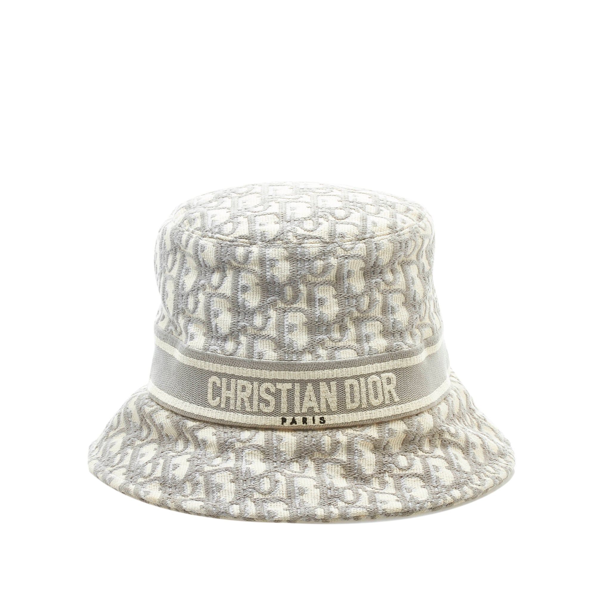 Gray Dior Oblique Bucket Hat  Designer Revival