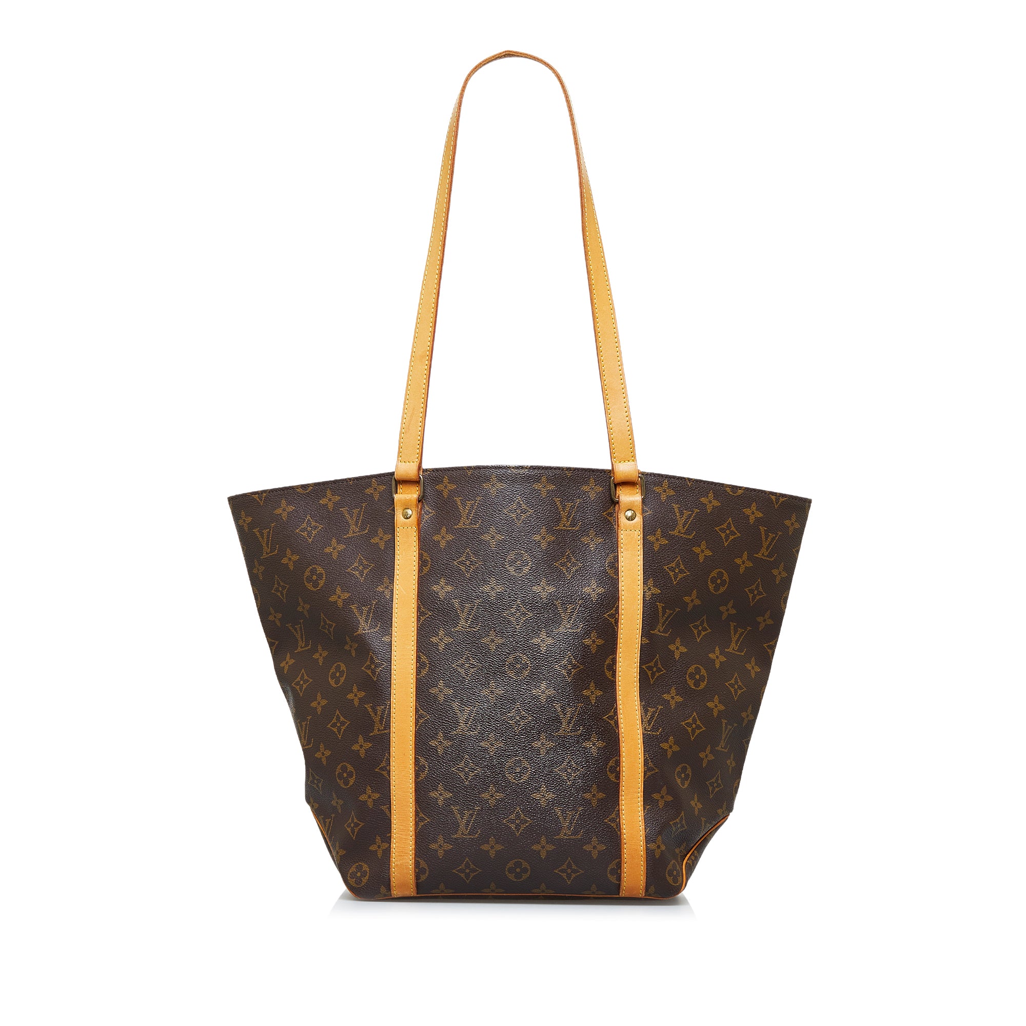 Brown Louis Vuitton Monogram Sac Shopping Designer Revival