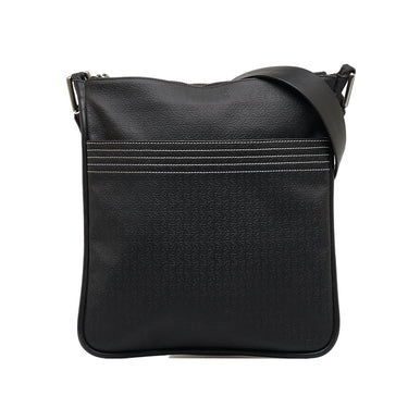 Black Loewe Anagram Embossed Leather Crossbody Bag