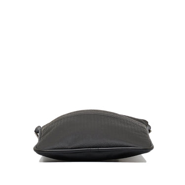 Black Loewe Anagram Embossed Leather Crossbody Bag