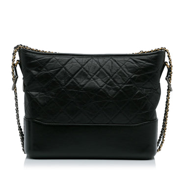 Black Chanel Medium Lambskin Gabrielle Crossbody - Designer Revival