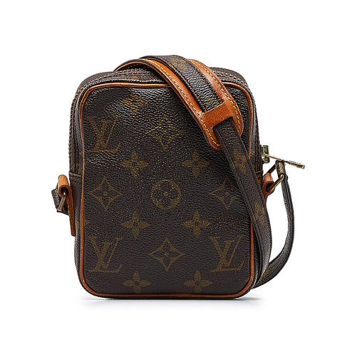 Brown Louis Vuitton Monogram Mini Danube Crossbody Bag