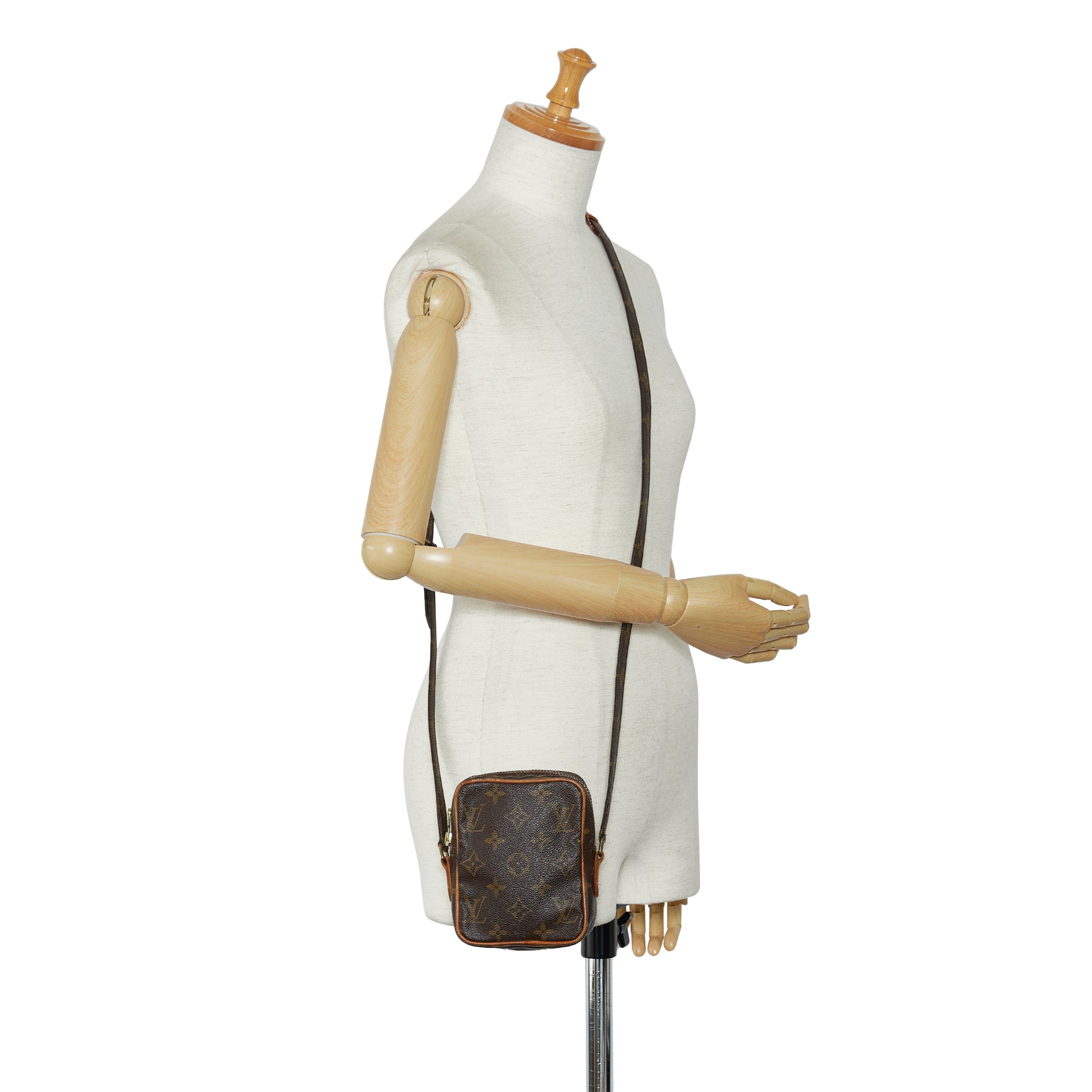Brown Louis Vuitton Monogram Mini Danube Crossbody Bag – Designer