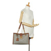 Brown Gucci Medium GG Supreme Padlock Tote Bag