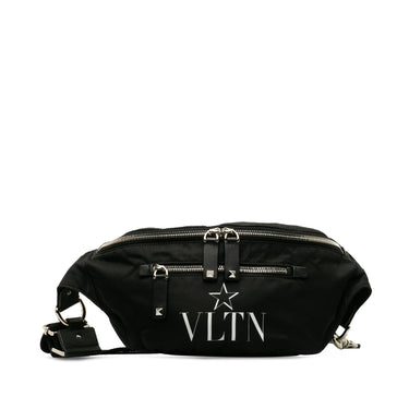 Black Valentino Nylon VLTN Belt Bag