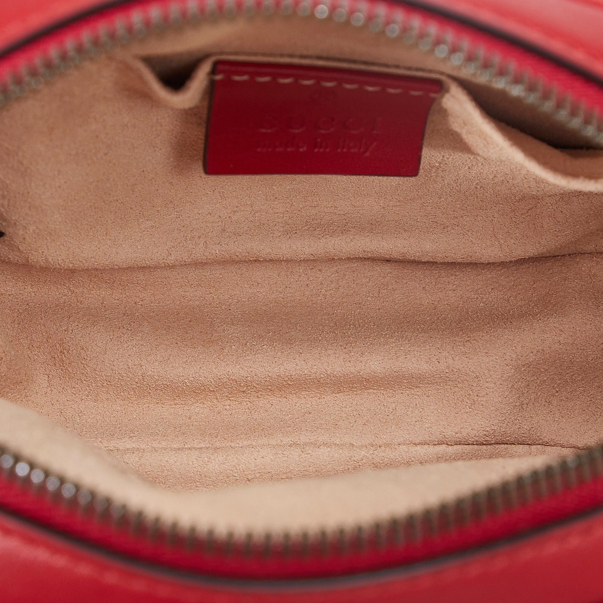Red Gucci GG Marmont Matelasse Belt Bag - Designer Revival