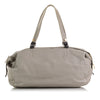 Gray Celine Leather Shoulder Bag