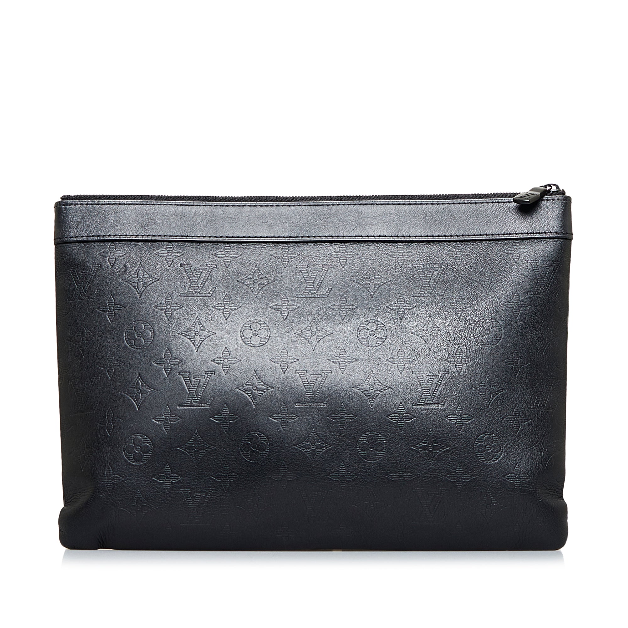 Black Louis Vuitton Monogram Shadow Discovery Pochette Clutch Bag –  Designer Revival