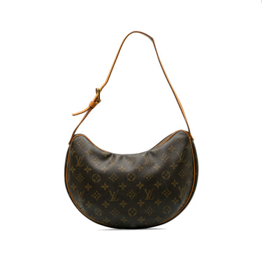 Brown Louis Vuitton Monogram Croissant MM Hobo Bag - Designer Revival