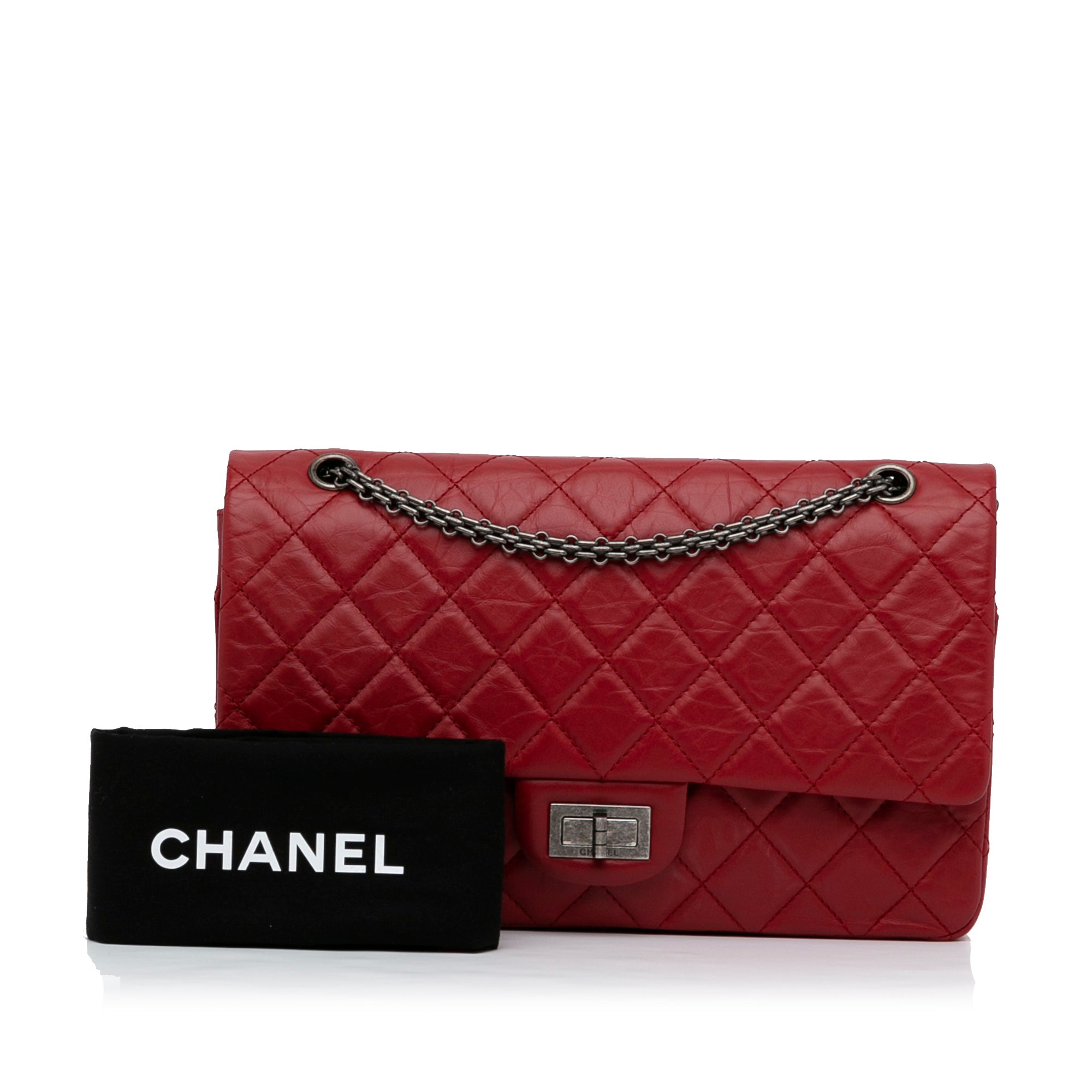 Chanel Reissue 2.55 Flap Bag Crocodile Quilted Jersey 226