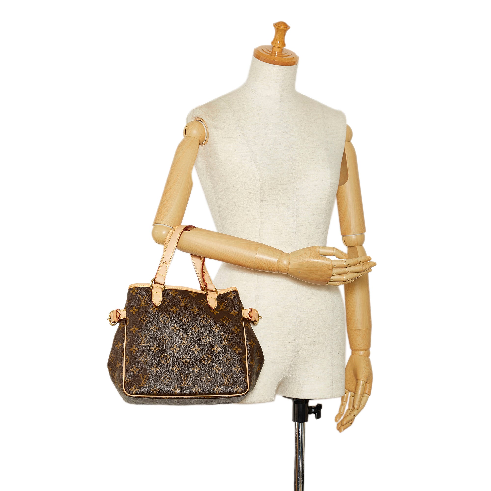 Louis Vuitton Monogram Batignolles Vertical PM Brown Canvas Handbag