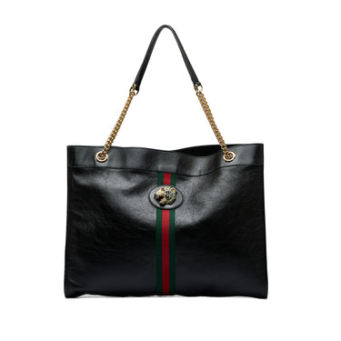 Black Gucci Large Rajah Tote Bag - Designer Revival