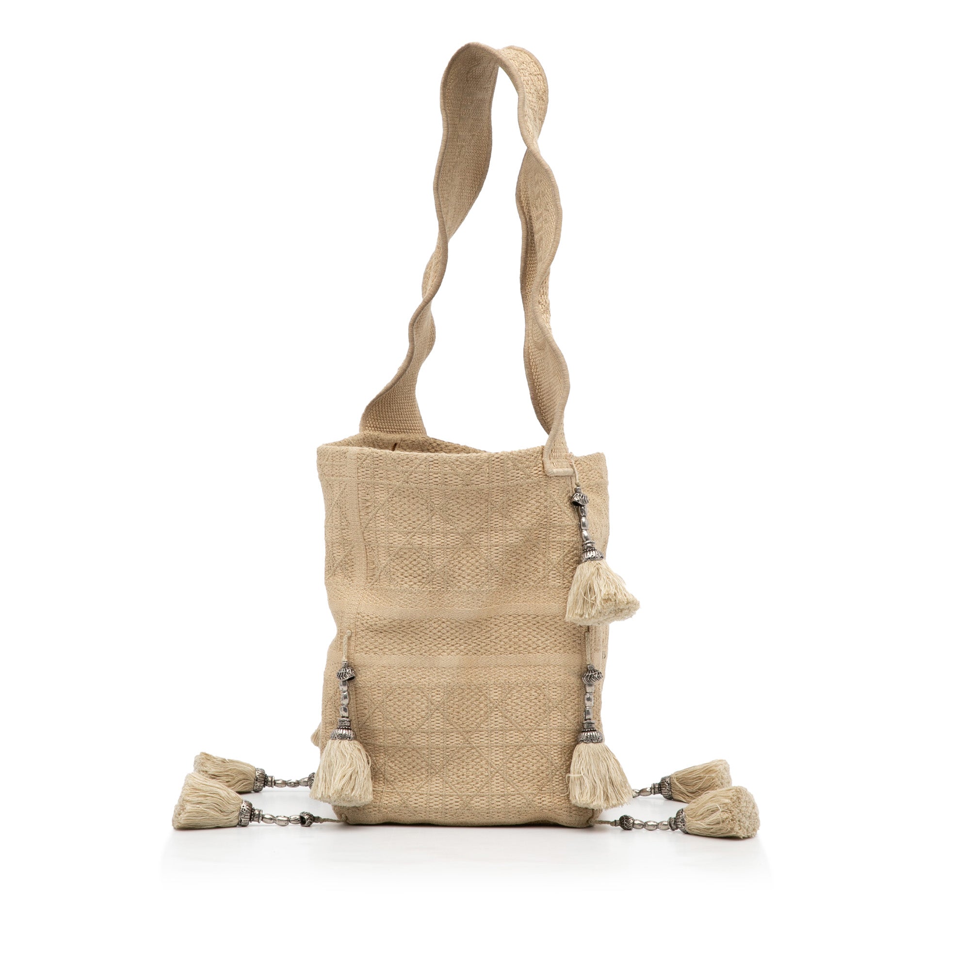 Tan Dior Cannage D-Bubble Bucket Bag - Designer Revival
