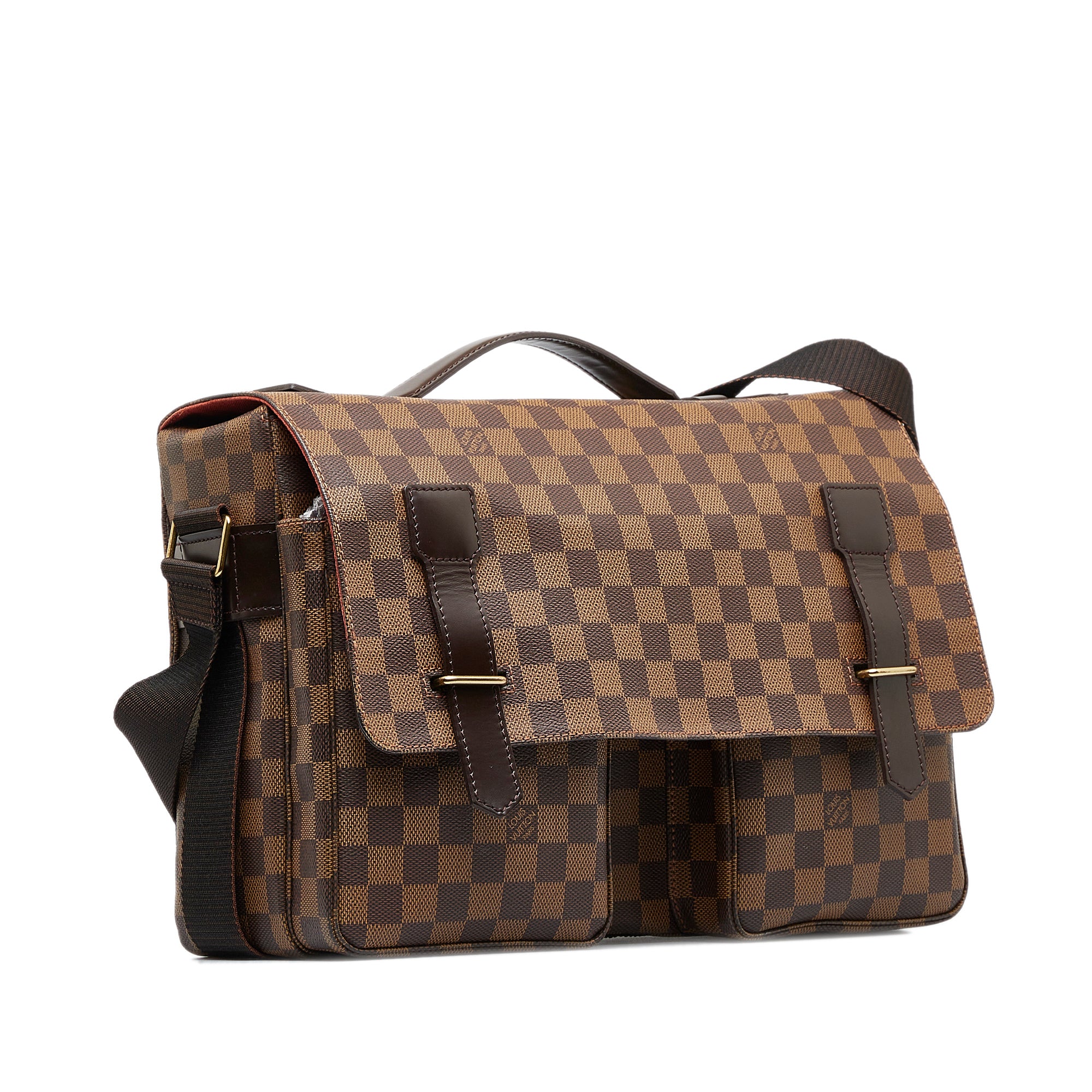 Brown Louis Vuitton Damier Ebene Broadway Crossbody Bag – Designer