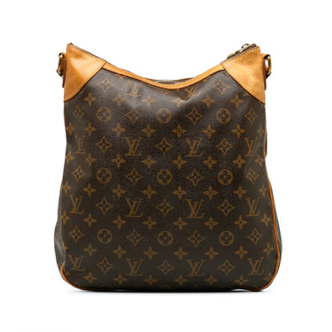 Brown Louis Vuitton Monogram Odeon MM Crossbody Bag - Designer Revival