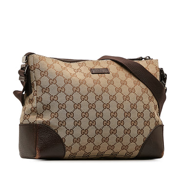 Brown Gucci GG Canvas Joy Crossbody Bag