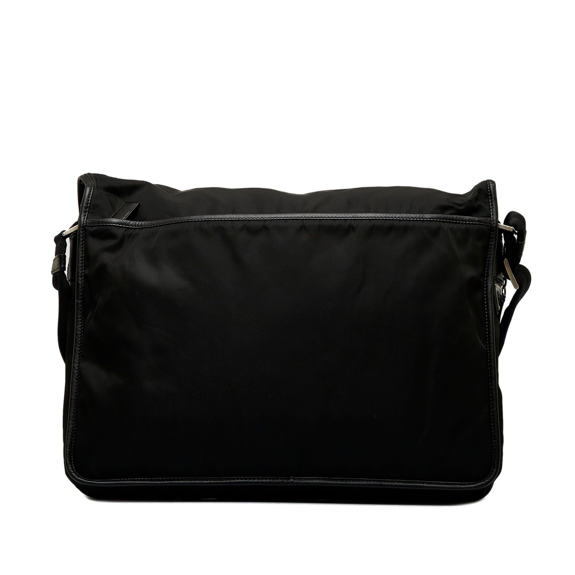 Black Prada Tessuto Messenger Bag - Designer Revival