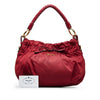 Red Prada Tessuto Bow Handbag