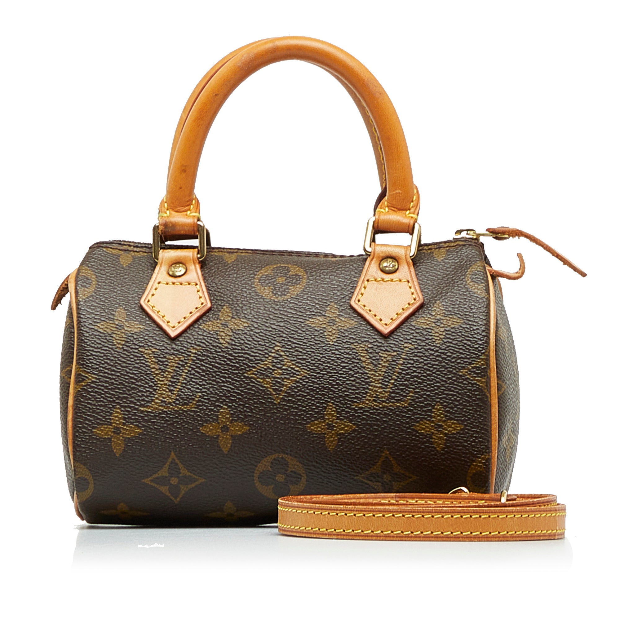 Louis Vuitton Monogram Mini Sac Speedy HL - Brown Handle Bags