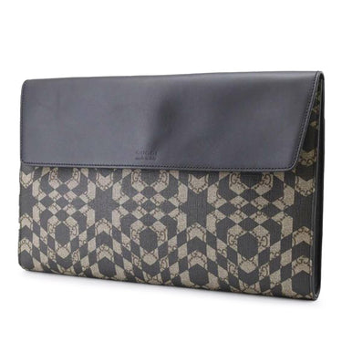 Brown Gucci GG Supreme Caleido Clutch Bag - Designer Revival