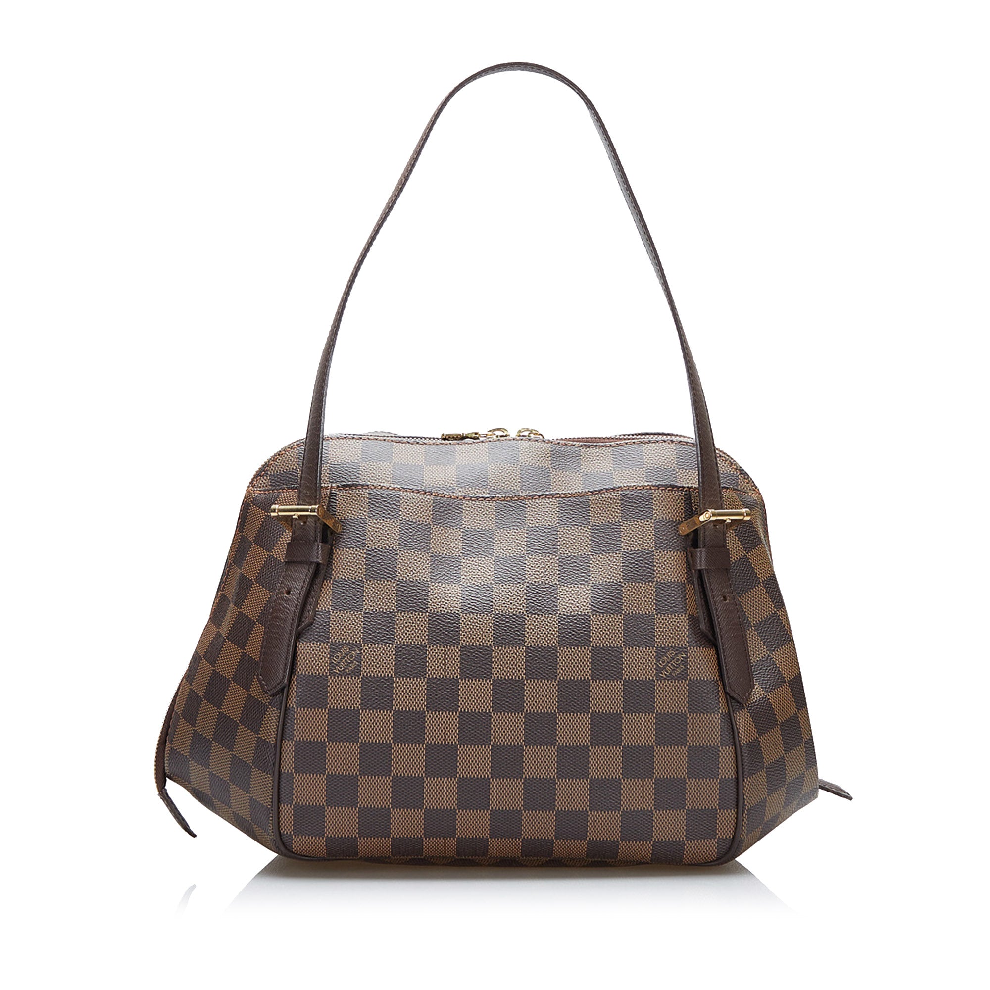 Louis Vuitton Belem Shoulder Bag MM Brown Canvas 