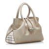 Brown Burberry Leather Tote