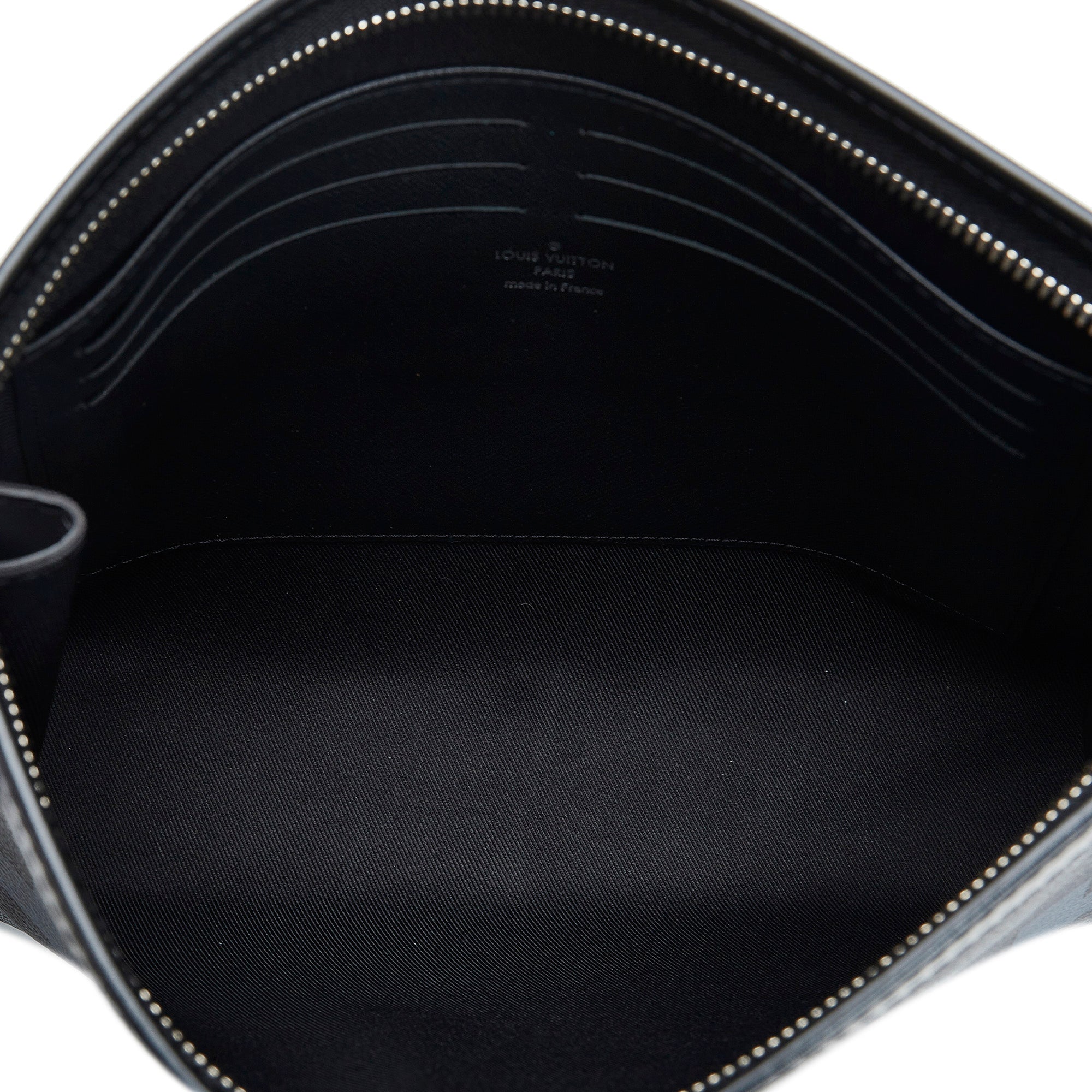 Black Louis Vuitton Monogram Galaxy Pochette Voyage MM Clutch Bag