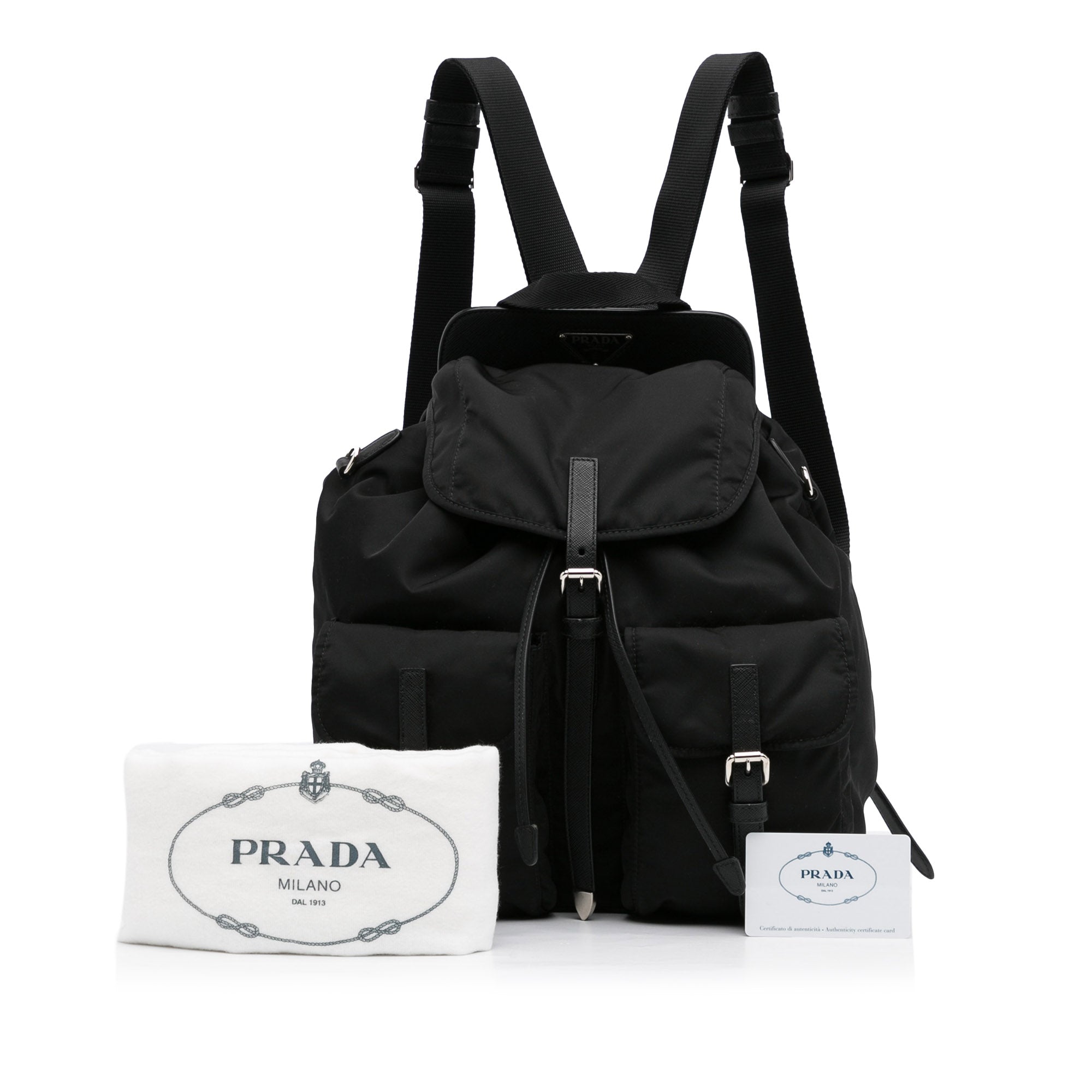Black Prada Tessuto Pouch – Designer Revival