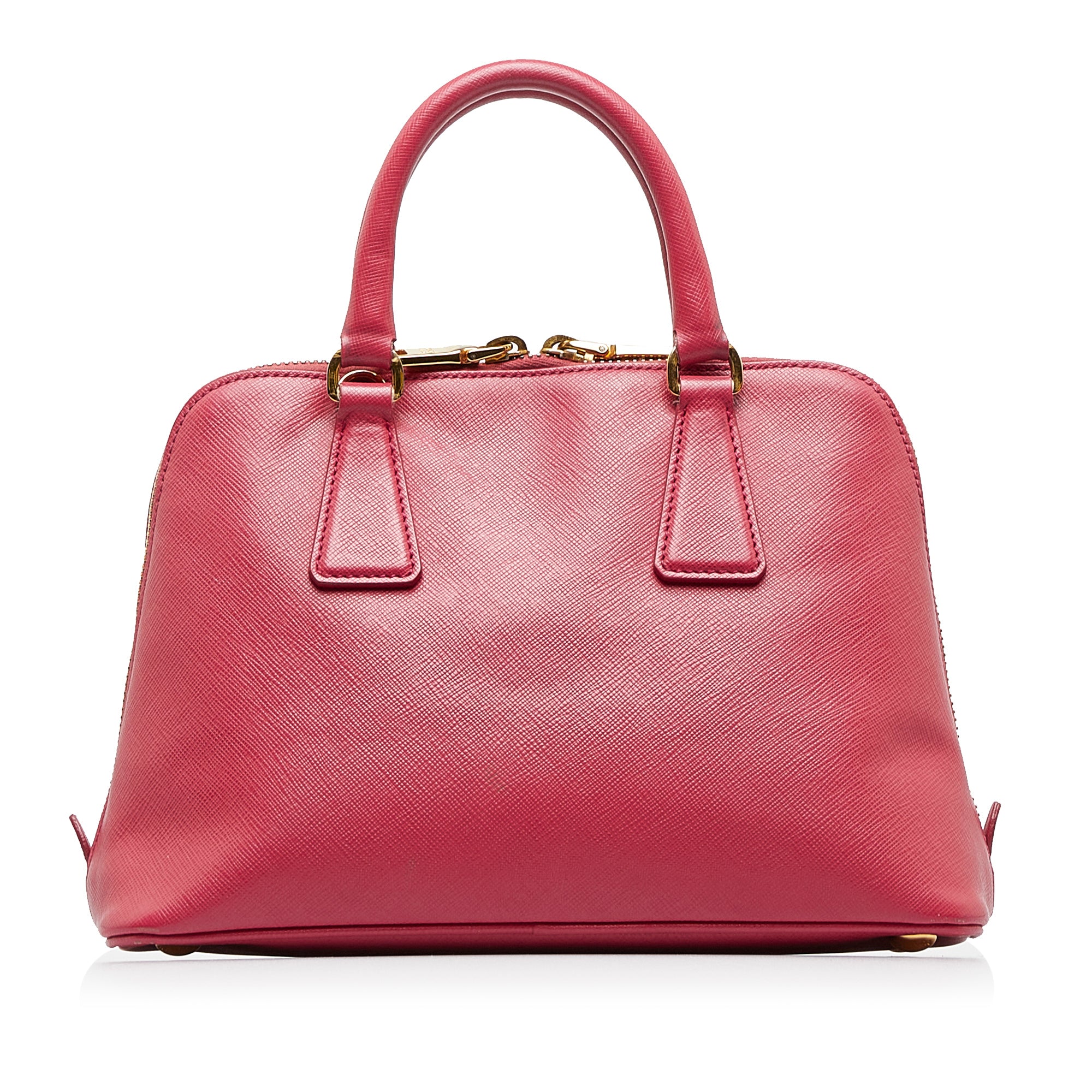 PRADA Promenade Small Saffiano Patent Leather Shoulder Bag Red